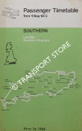 Southern Passenger Timetable - London, Southern England, from 4 May 1970 by British Rail Southern Region
